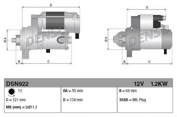 DENSO DSN922 Starter